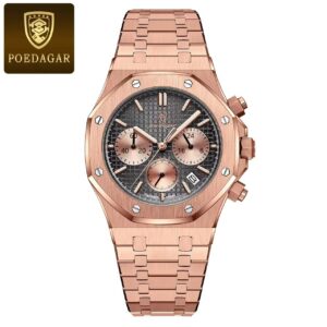 montre chronographe poedagar style royal oak