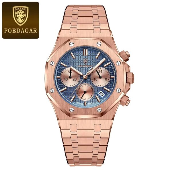 montre chronographe poedagar style royal oak