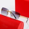 lunettes cartier de soleil rectangulaires sans monture