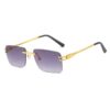 lunettes cartier de soleil rectangulaires sans monture
