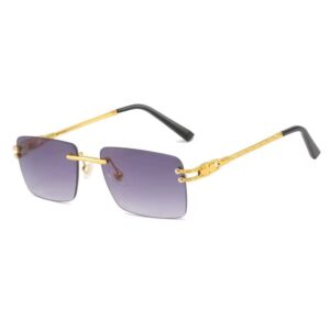 lunettes cartier de soleil rectangulaires sans monture